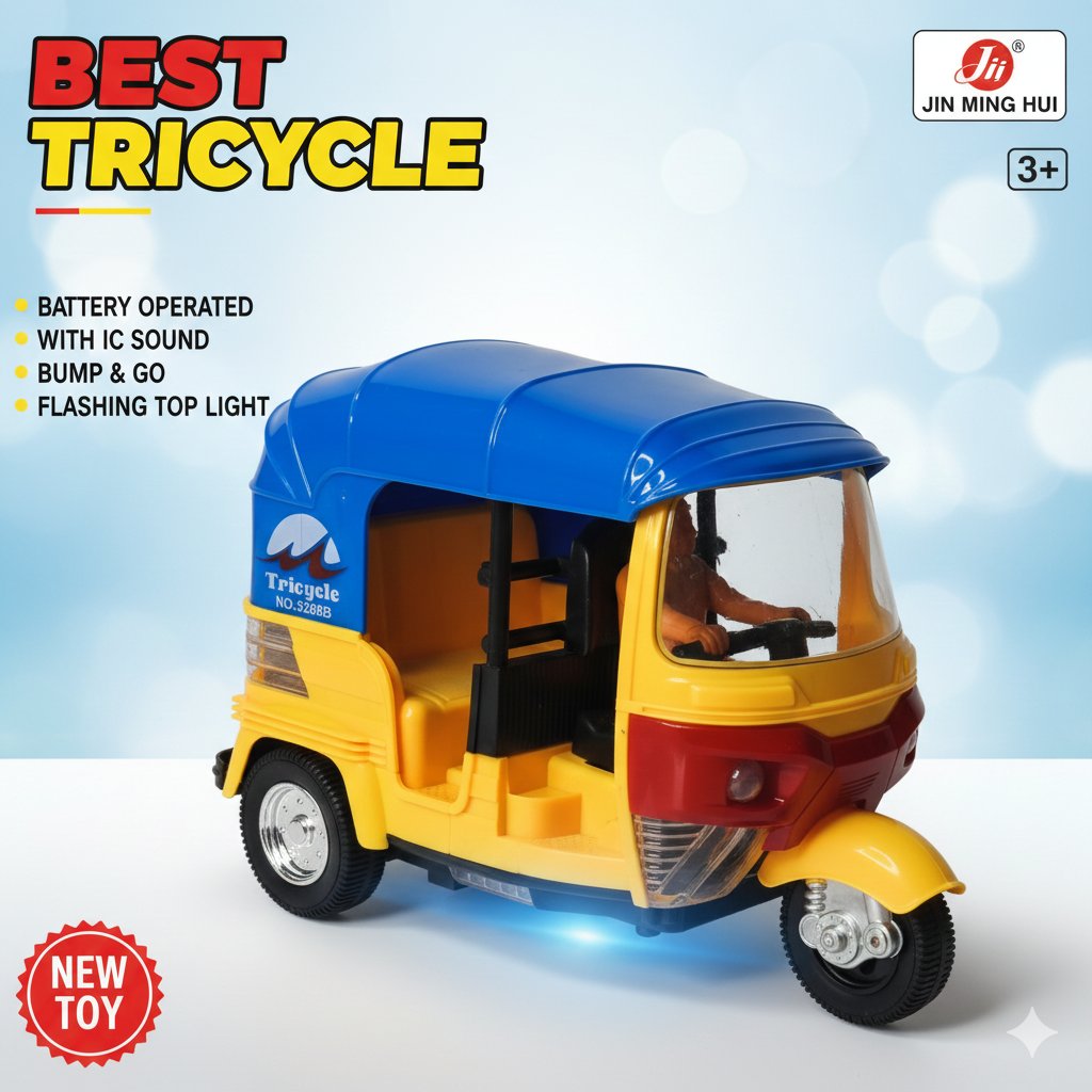 Jin Ming Hui battery-operated auto rickshaw toy F30 \ G011520 - Image 2