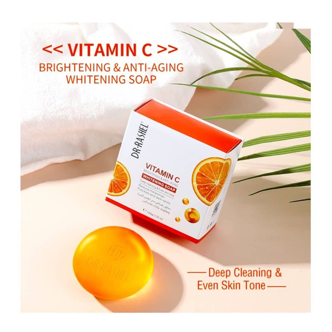 Dr. Rashel Vitamin C Brightening & Anti-Aging Whitening Soap 100g -F42 \ 6971764152530 - Image 2