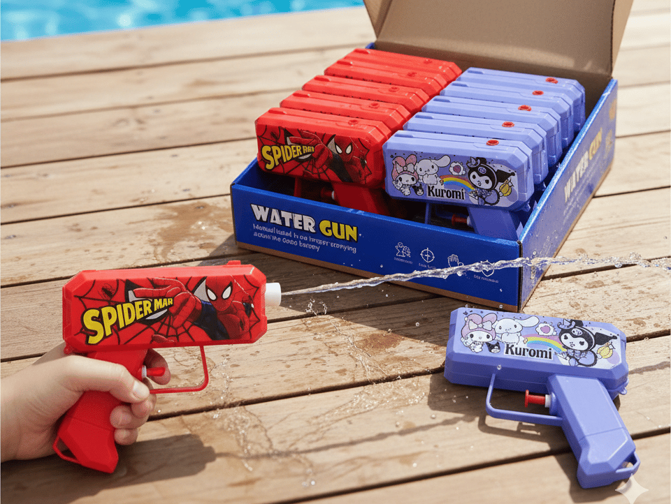  One pieces Toy water gun featuring Spider-Man and Kuromi designs B9 \ G010462 - Image 1