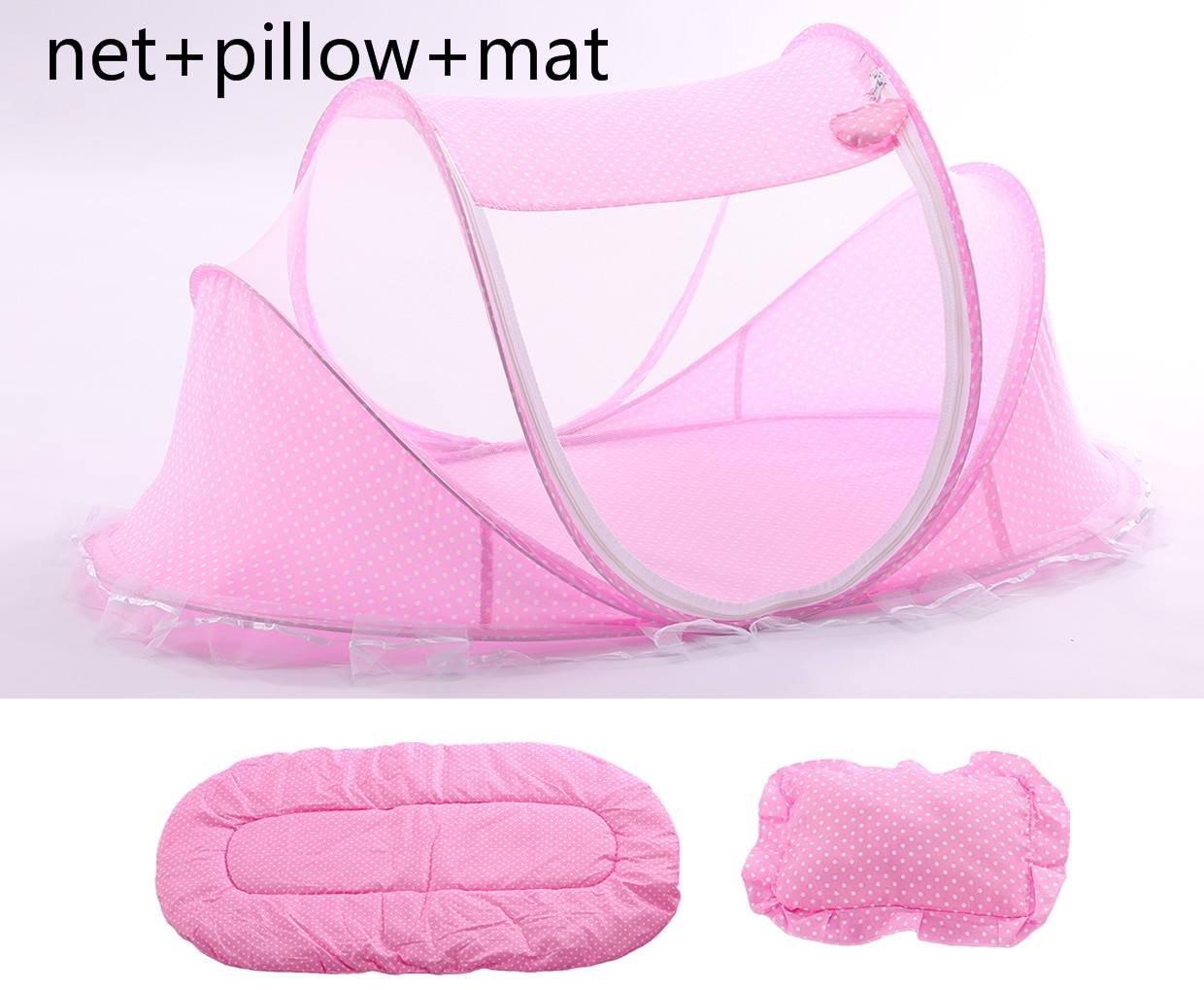 Portable Folding Baby Travel Bed Crib Netting Kids Cots Newborn Foldable Sleeping Bed Mosquito Net Play Tent House 1750B \ 21539 - Image 2