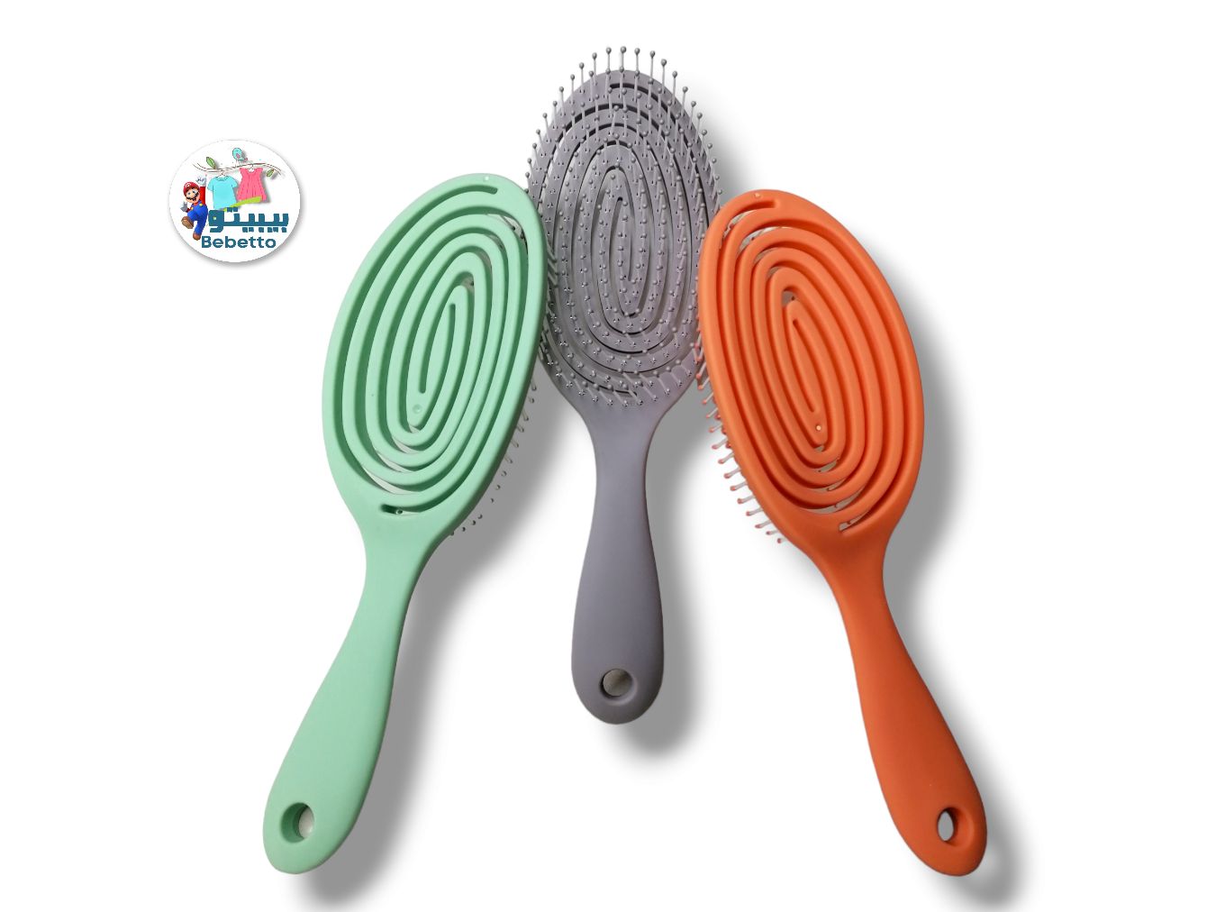 Massage Comb Hollow Vented Detangling Hair Brush for Women -F33 \ E120997 - Image 2