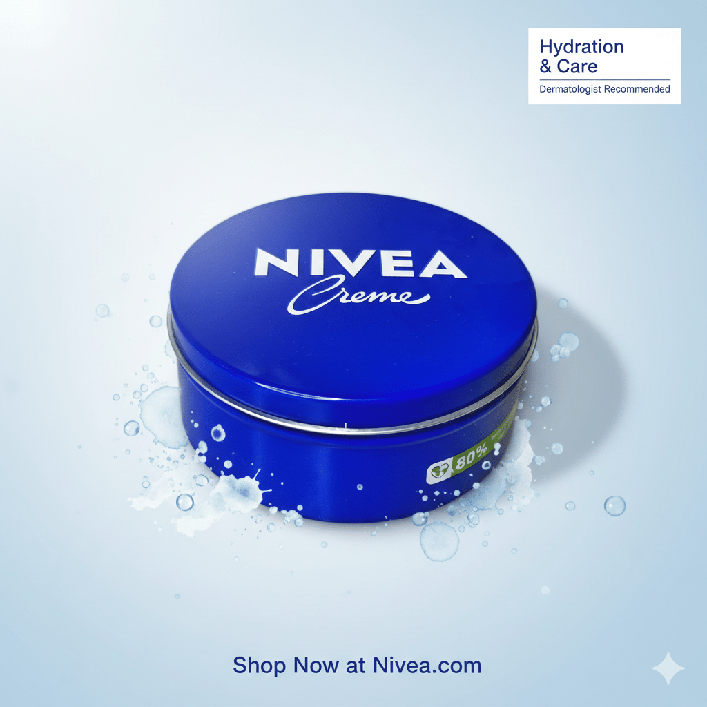 Nivea Creme moisturizing cream in the classic blue tin D43 \ 4005808166206 - Image 1