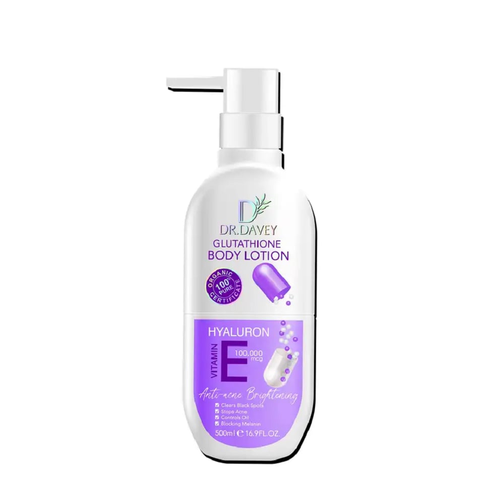 Dr. Davey Glutathione Body Lotion Hyaluron Vitamin E 500ml C44 \ 6921199120475 - Image 4