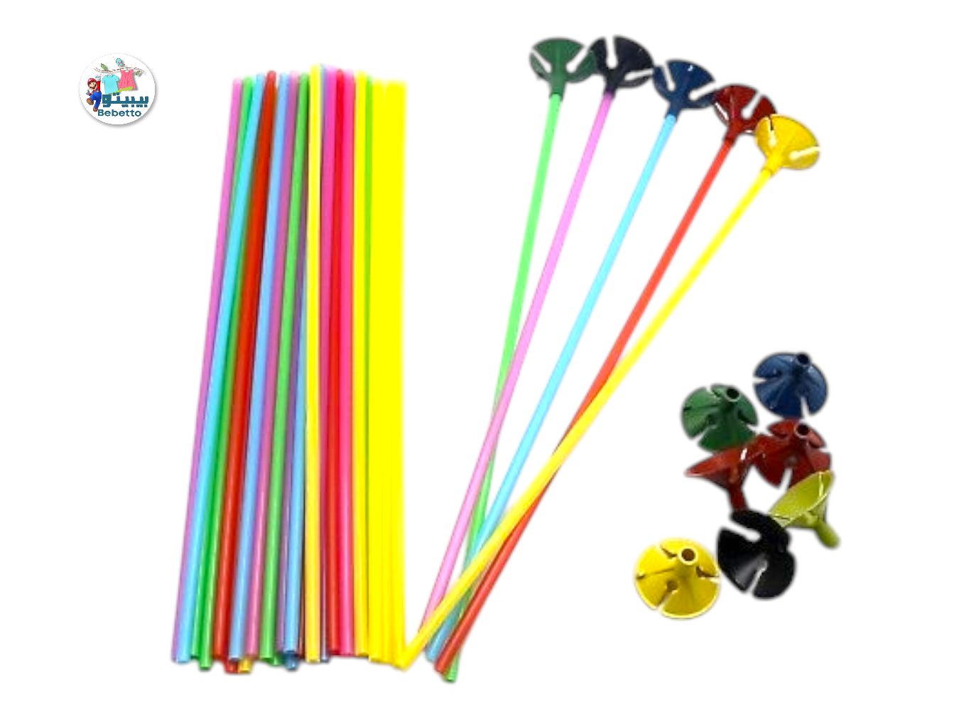 kids balloon sticks, balloon sticks holder for balloons, reusable balloon sticks, balloon sticks with holder -D30 \ 6972470254075 - Image 2