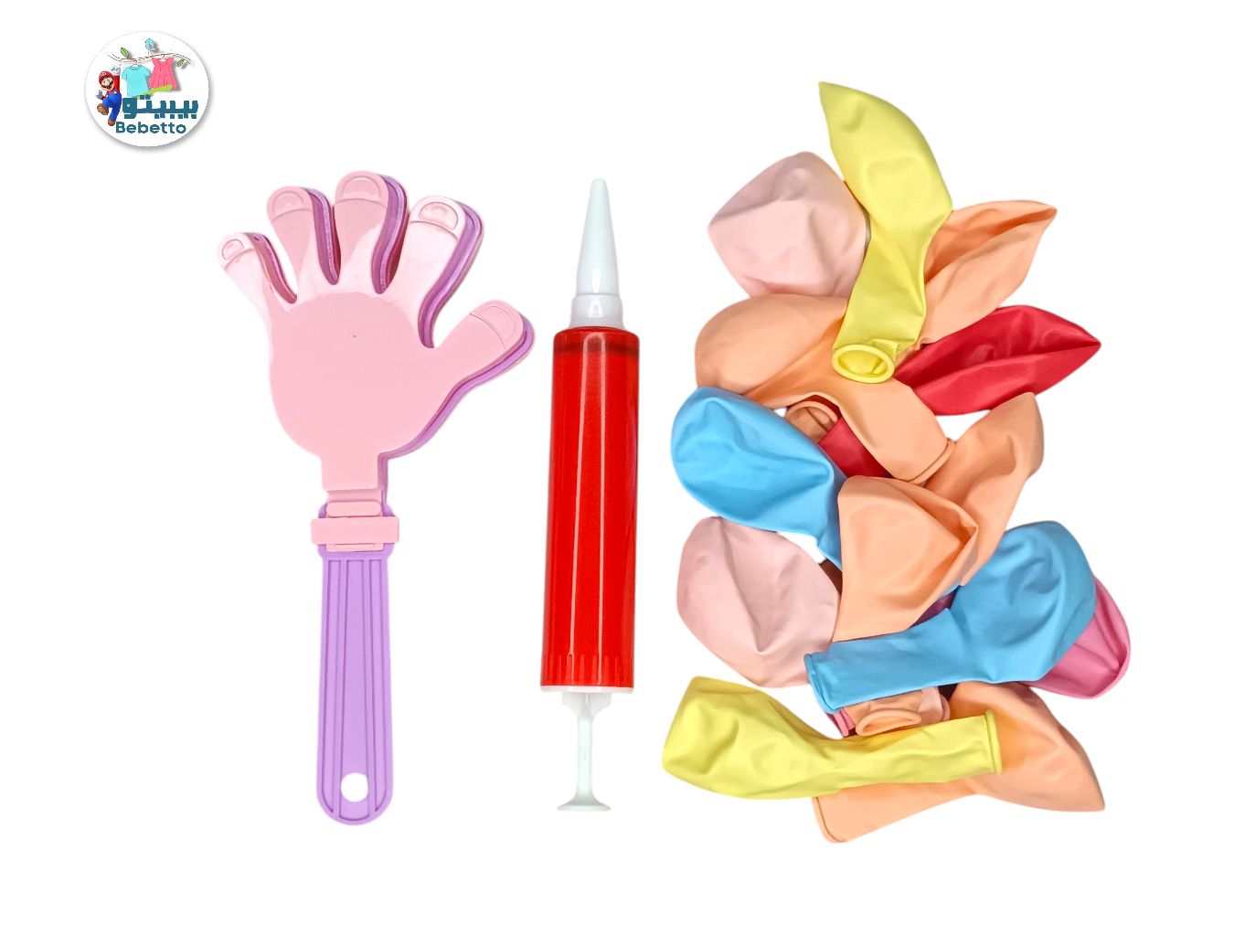 Kids Party Fusion Balloon+Pump And Hand Clappers -D21 \ 6976510500610 - Image 1