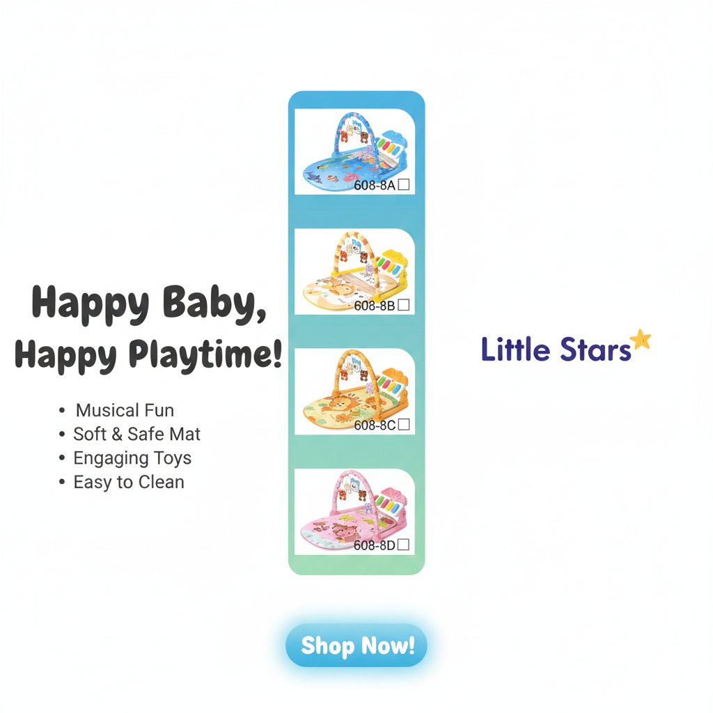 Baby Play Piano Gym activity mat Z23 \ F1229203 - Image 2