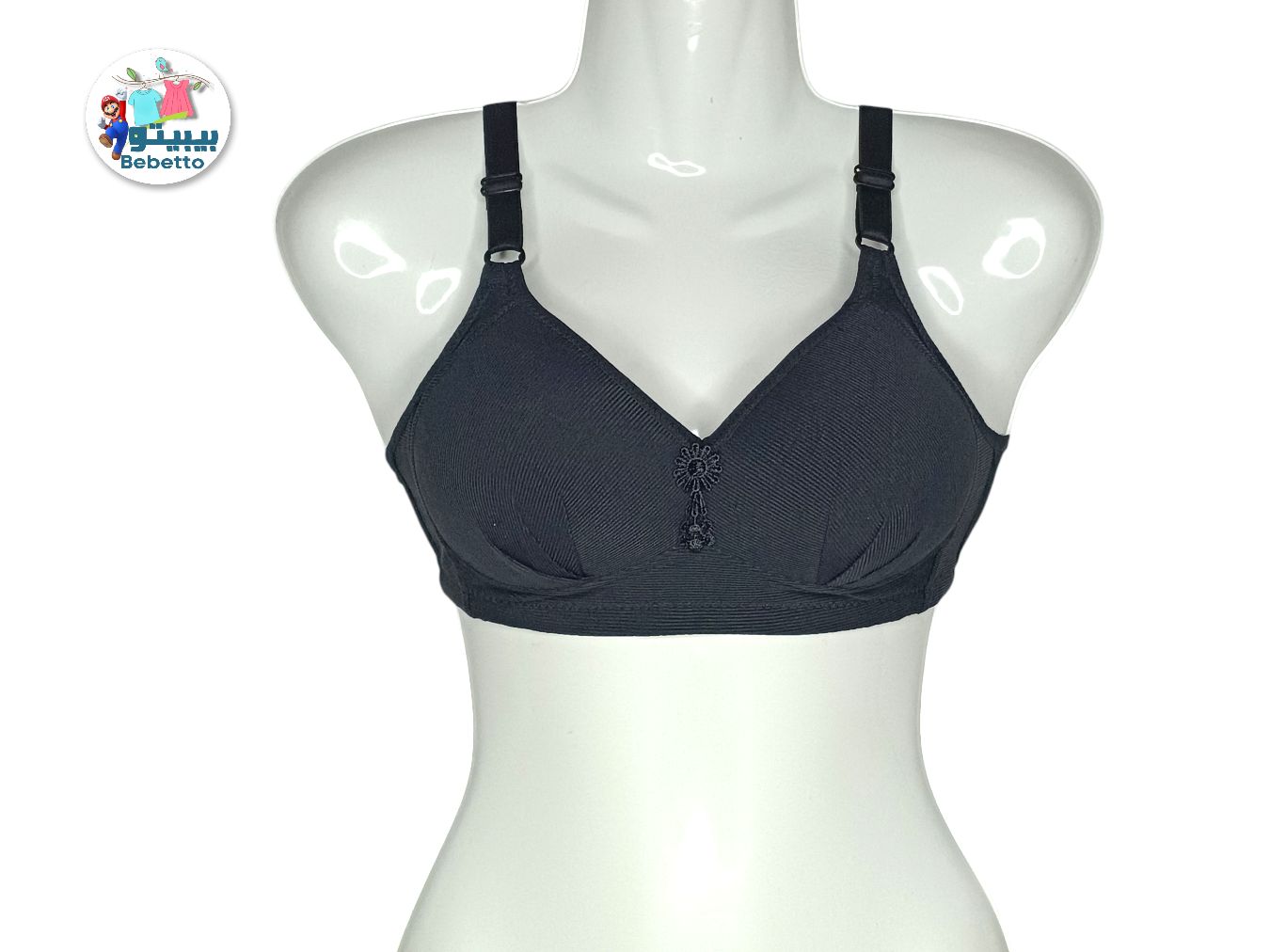 Women's bra without wire support - C cup 800E \ E1209345 - Image 2