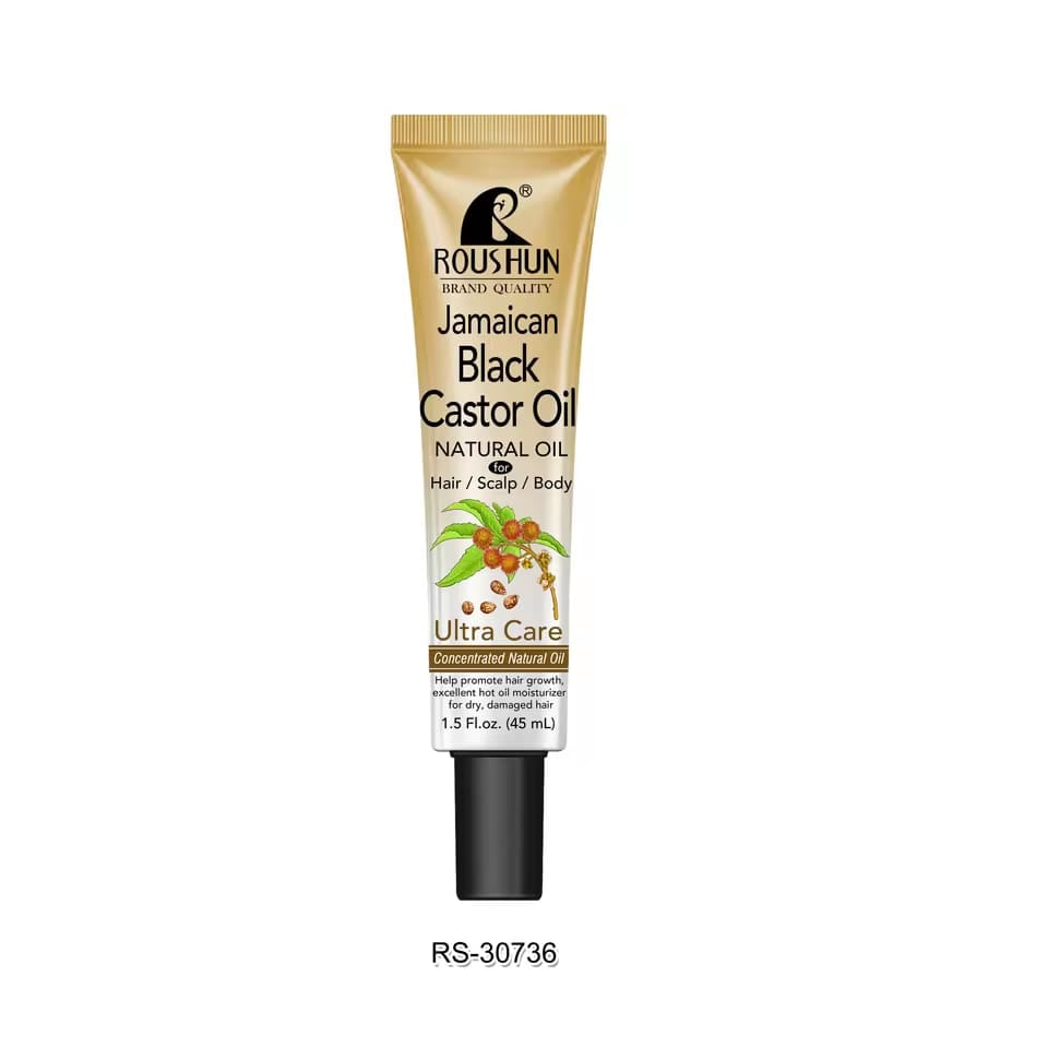 ROUSHUN Hair Essential Oil Skin Care Repairing Moisturizing  Black Castor Oil C41 \ 6921199128860 - Image 1