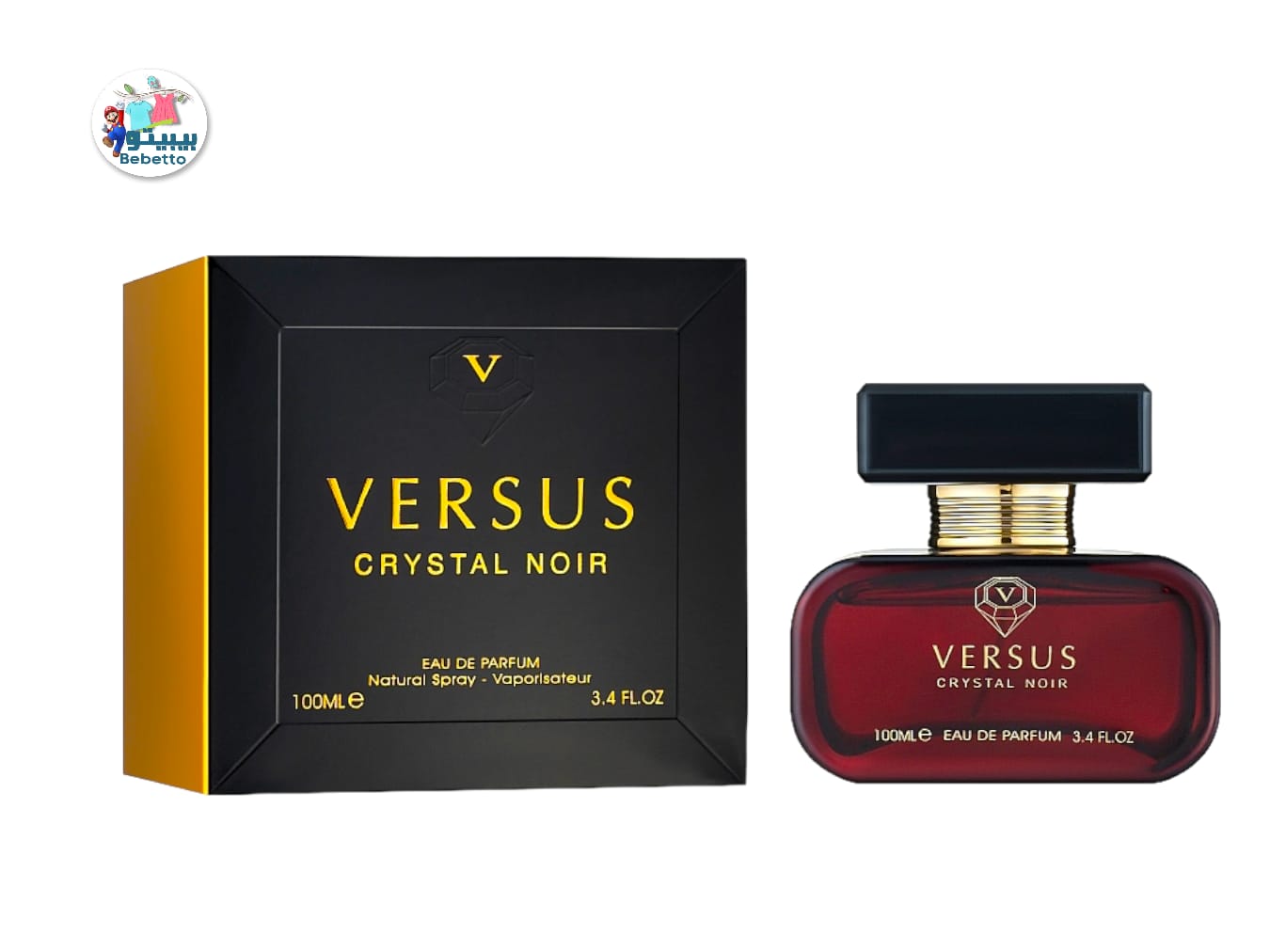 Versus Crystal Noir Eau De Parfum 100ml Fragrance World F43 \ 6291106484076 - Image 1