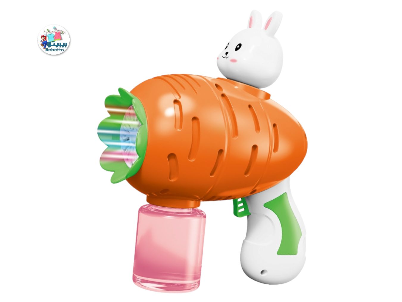 Soap Bubbles Gun Carrot 12 Holes Bubbles Machine Launcher Automatic Blower Soap Toys For Kids Children cute rabbit Gifts -D25 \ E518656 - Image 1