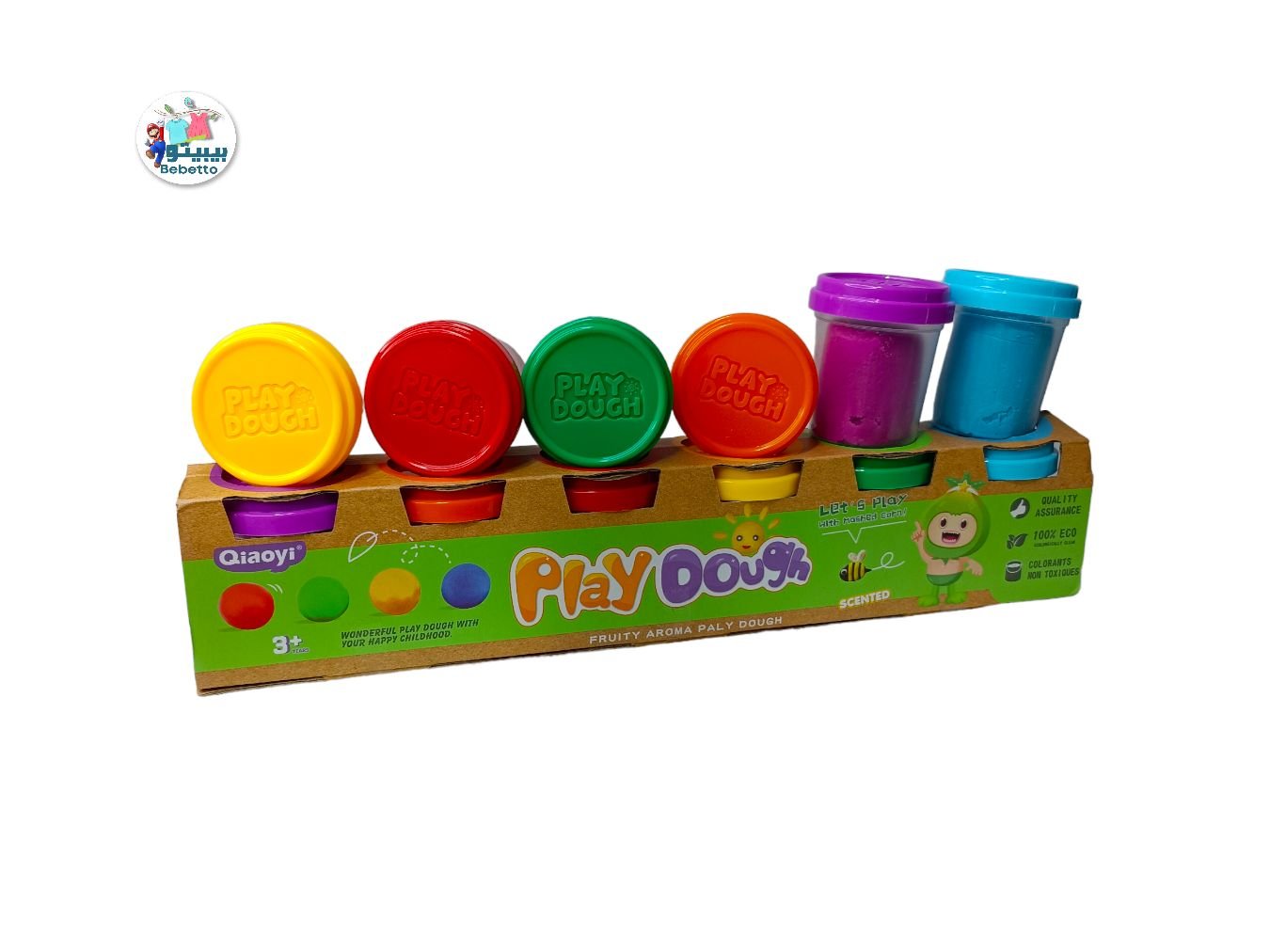 Animal Play Dough Set 6 Colors Cups F25 \ 6975552147128 - Image 2