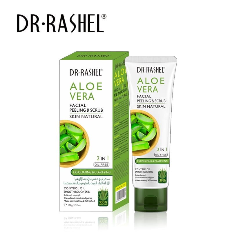 Dr. Rashel Aloe Vera Facial Peeling & Scrub Skin Natural 2 In 1 Oil-Free Exfoliating & Clarifying -B41 \ 6971764152141 - صورة 2