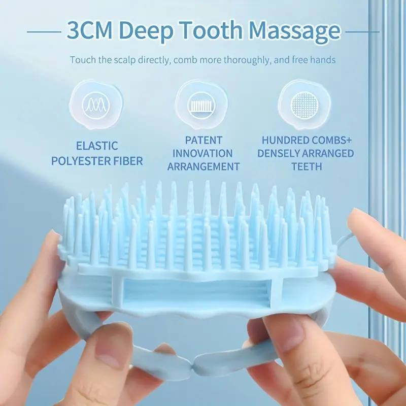 Scalp Massager Shampoo Brush, Scalp Brush For Hair Care, Silicone Scalp Exfoliator For Dandruff Removal, Scalp Care Scrubber For Both Wet Dry Hair, Suitable For Men & Women -B6 \ 6942772700570 - Image 2