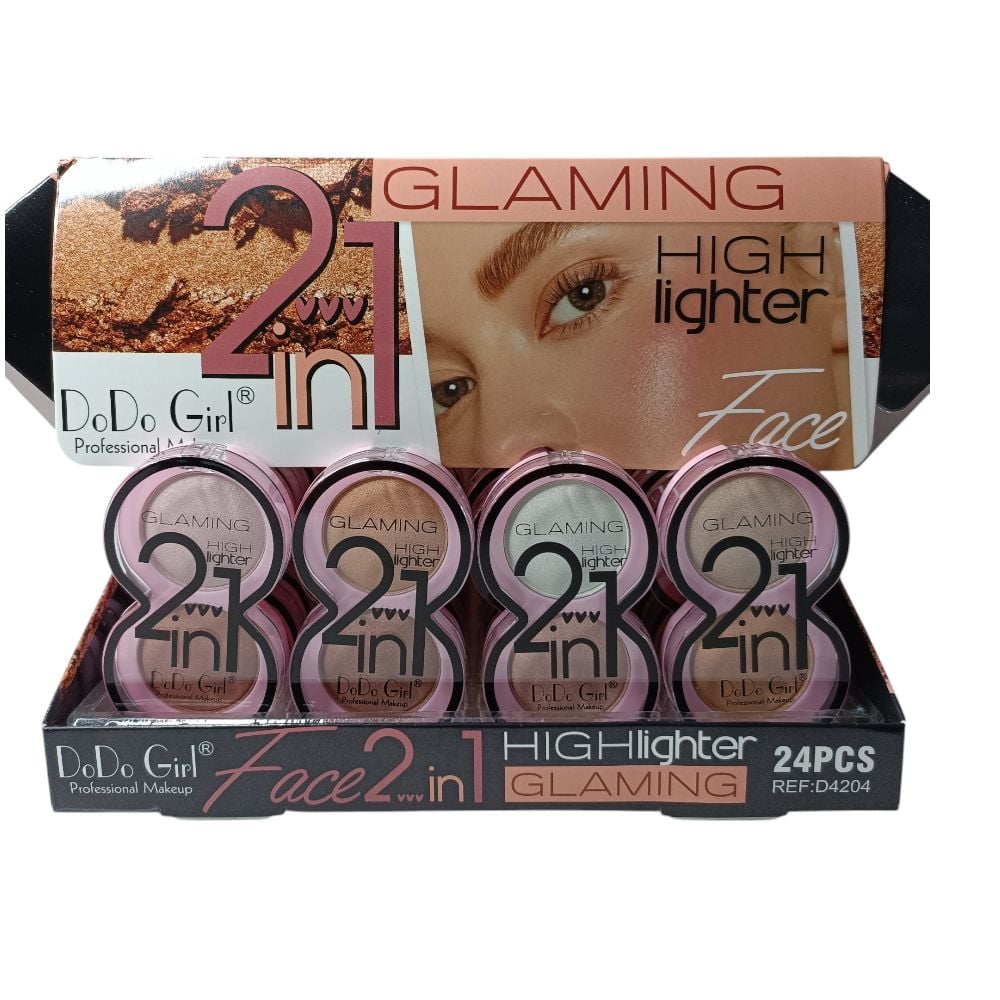 2in 1 Highlighter Makeup Kit -D42 \ 6972285325960 - Image 2