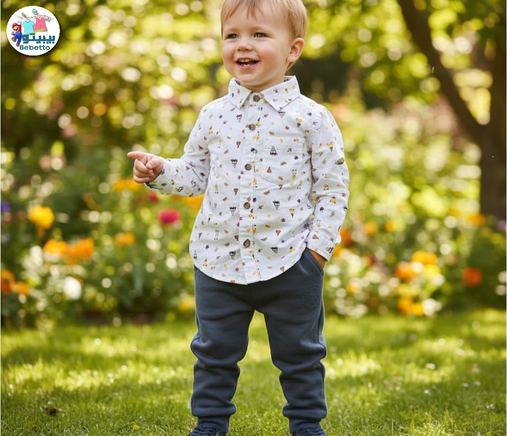Shirt and full pant set for boys 1350B \ G117806 - Image 1