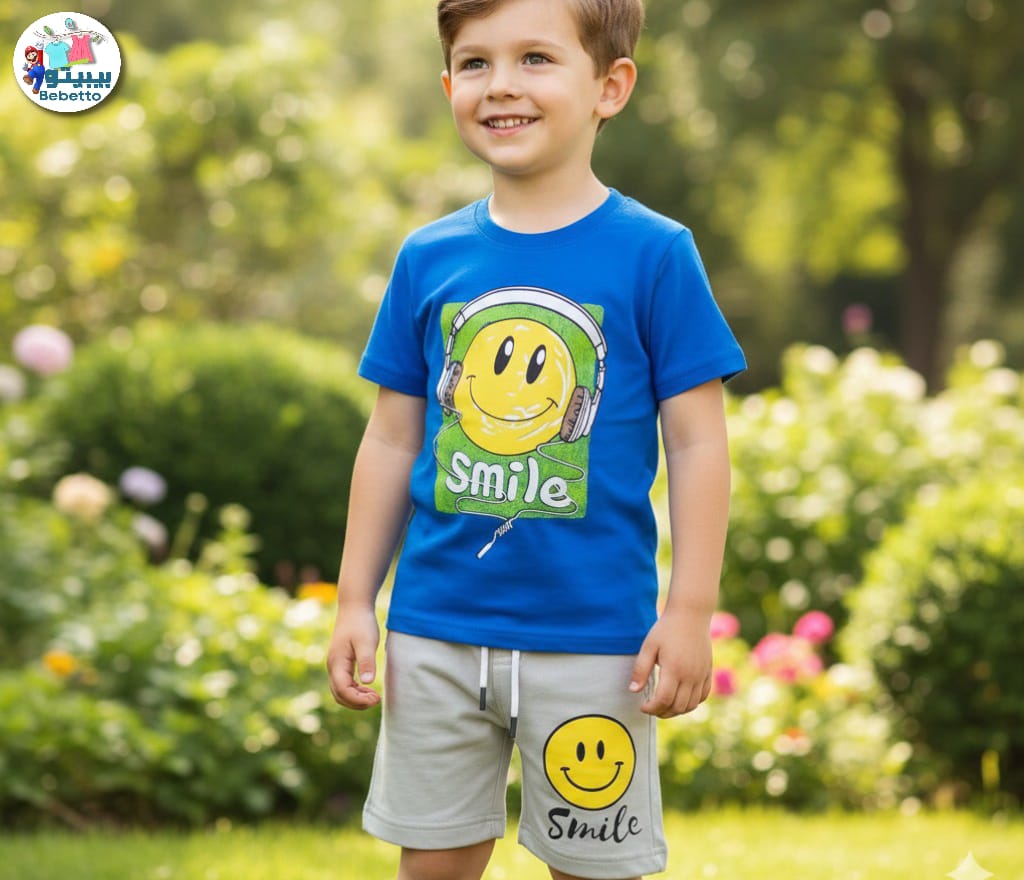 Bebetto t-shirt and shorts set 350D \ G114824 - صورة 1