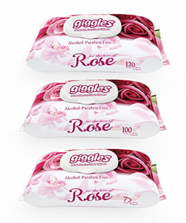 Giggles Wet Wipes Rose 72 pcs F33 \ 8680131202263 - Image 2