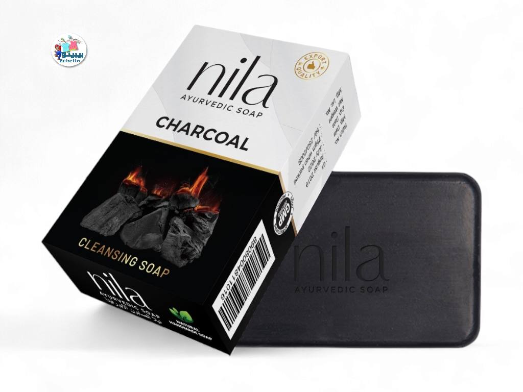 Nila Charcoal Ayurvedic Soap 75g E41 \ 8908004811689 - Image 1