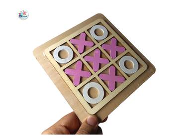 Wooden Tic Tac Toe Board Game Parent-child Puzzle Game Interactive Educational Toys Funny XOX Chess Board Game For Kids C26 \ E303751 - Image 5