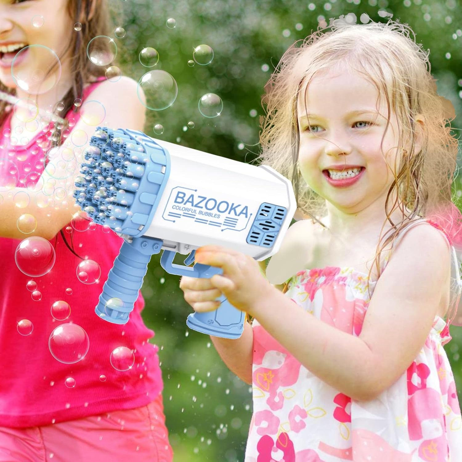 Bazooka Bubble Machine for Kids 36 Holes Bubble Blower Machine Gun Automatic Gatling Bubble Guns for Toddlers Bubble Maker Blaster for Adult Kids F11 \ E515651 - Image 5