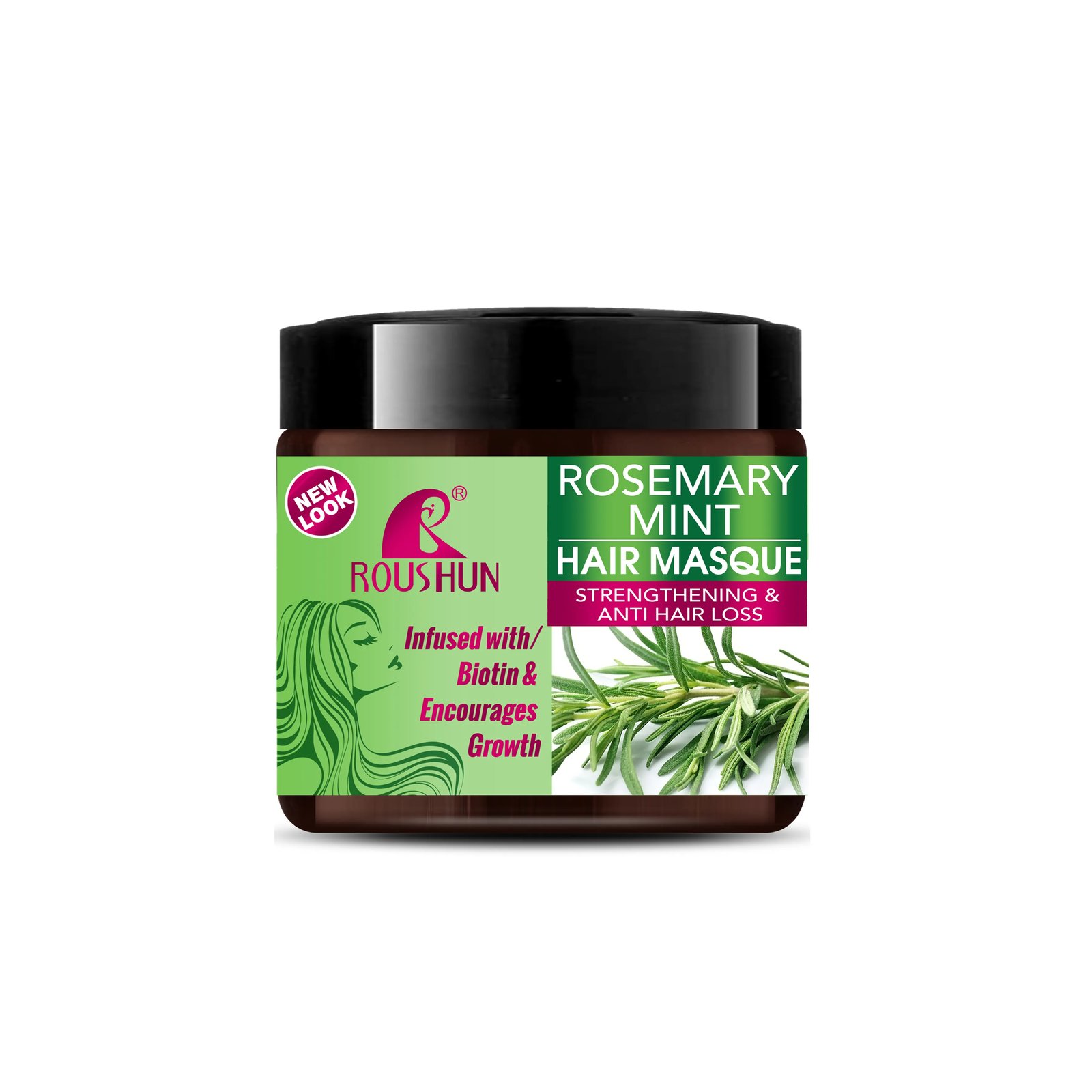 ROSEMARY MINT HAIR MASQUE STRENGTHENIN & ANTI HAIR LOSS 500ML E41 \ 6921199127184 - Image 4