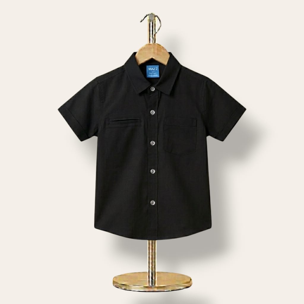 Bebetto brand plain casual Half Sleeves Shirts for boys 150C \ G413188 - Image 1