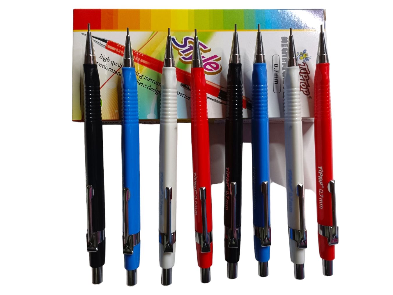 Mechanical Pen Set, 1 Pieces 0.7mm 4 color -D16 \ E080294  - صورة 2