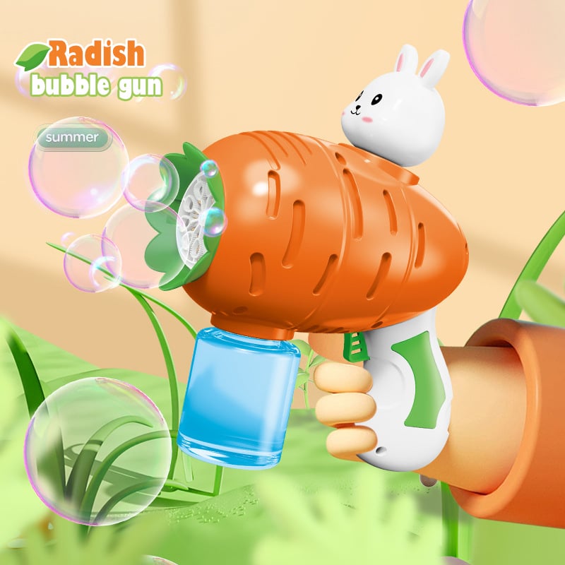 Soap Bubbles Gun Carrot 12 Holes Bubbles Machine Launcher Automatic Blower Soap Toys For Kids Children cute rabbit Gifts -D25 \ E518656 - Image 11