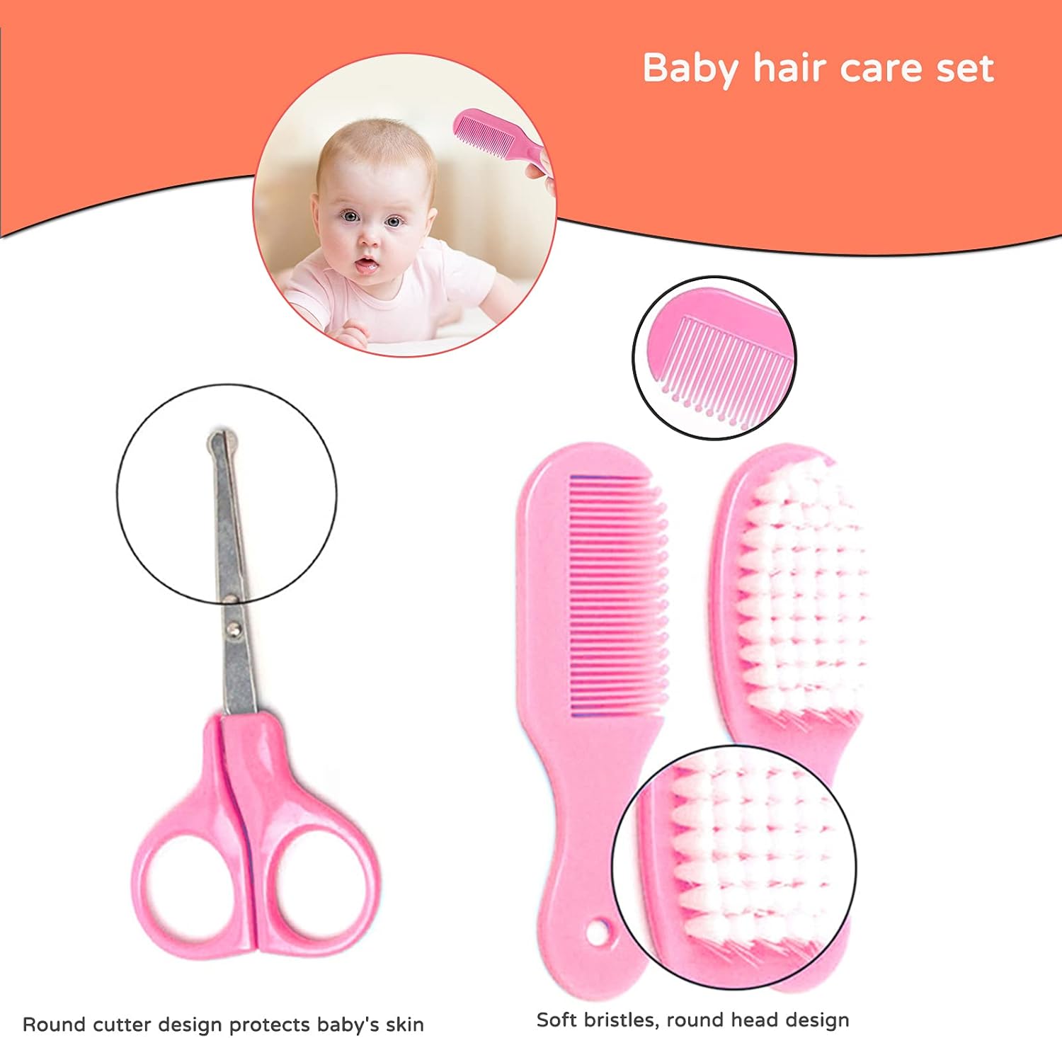 Baby Care Set 13Piece Nail Care Set Baby Care Accessories Baby First Equipment Newborn Includes Thermometer Nasal Aspirator Comb Nail Scissors -B18 \ D12291005 - Image 4