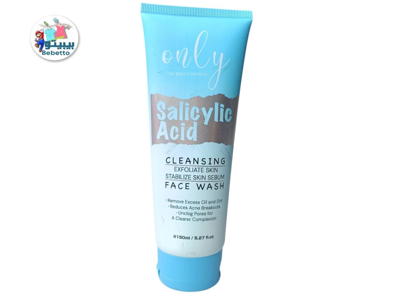 ONLY SALICYLIC ACID CLEANSING  EXFOLIATE SKIN STABILIZE SKIN SEBUM  FACE WASH 150ML -A \ 6929428206945 - Image 1