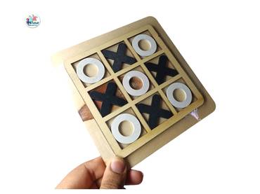 Wooden Tic Tac Toe Board Game Parent-child Puzzle Game Interactive Educational Toys Funny XOX Chess Board Game For Kids C26 \ E303751 - Image 3