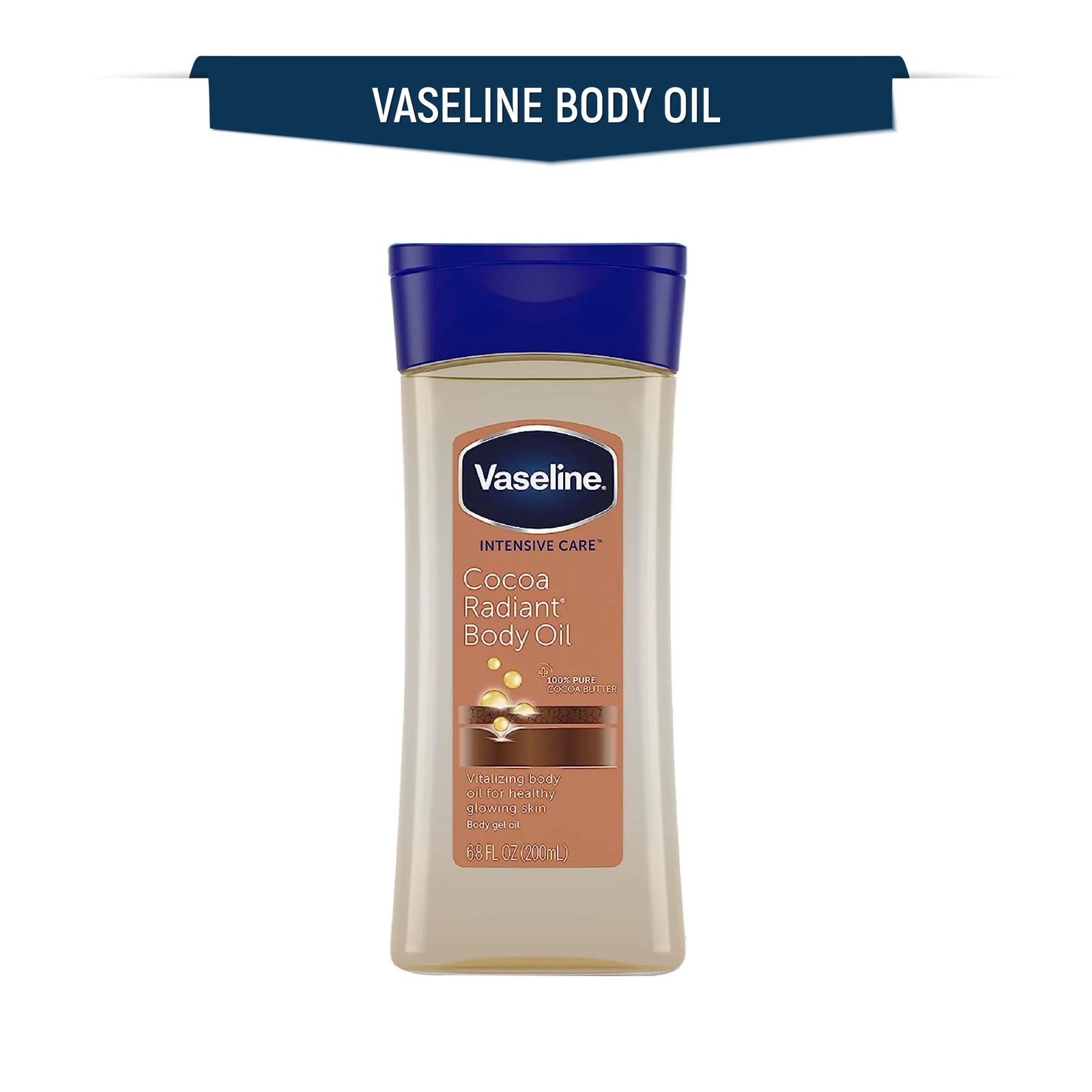Vaseline Intensive Care Cocoa Radiant Body Oil 200ml - D42 \ 8886467039997 - Image 3