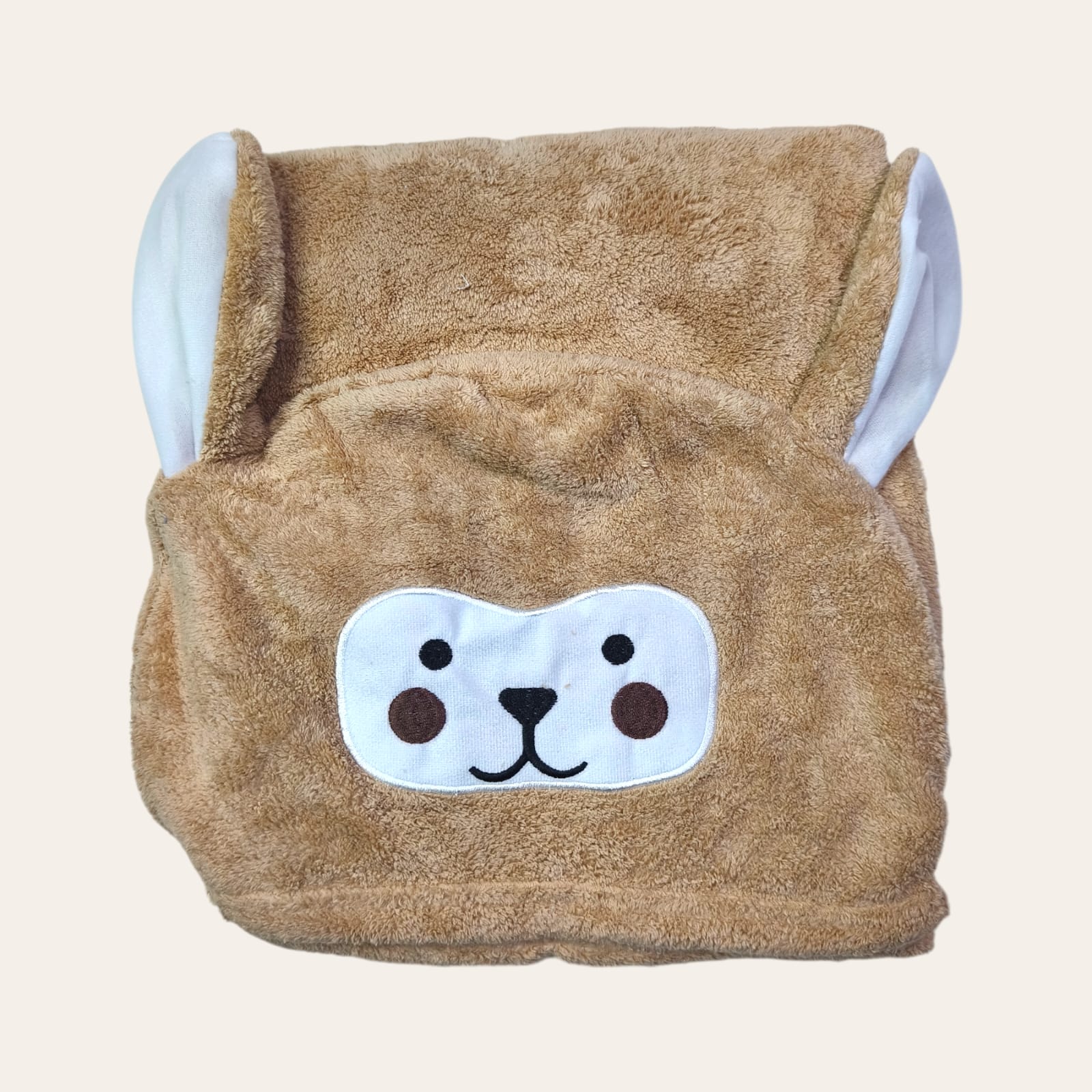 1pc Children's Bath Towel Cartoon Pattern Hooded Bathrobe Absorbent Kids' Bath Towel 1000A \ E072509 - صورة 3
