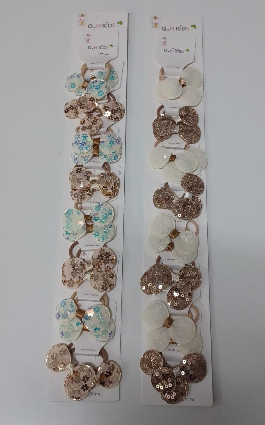 Q.H Kids glitter bow hair ties C9 \ G020633 - Image 1