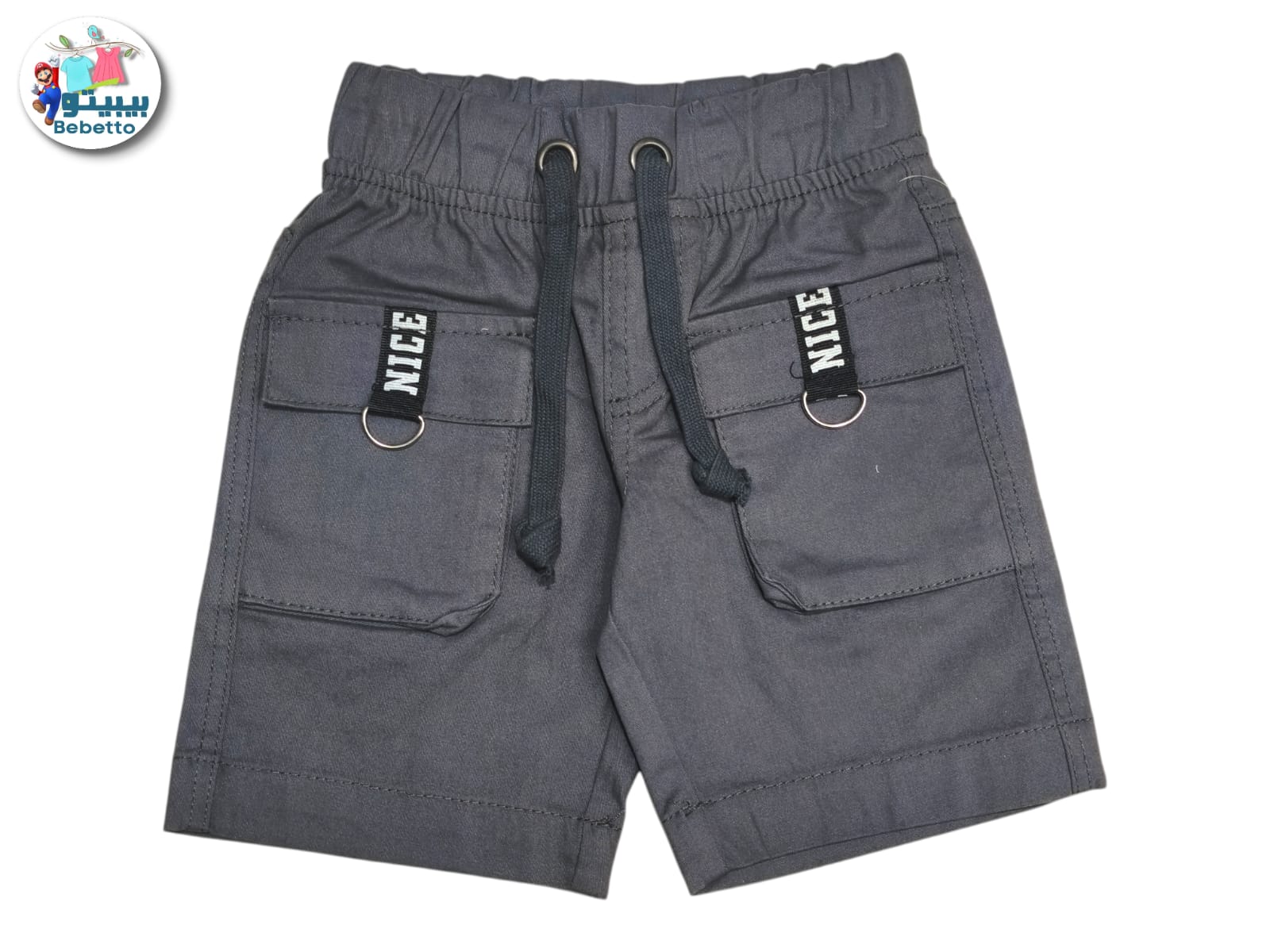  Bebetto cargo shorts with a drawstring waist and 