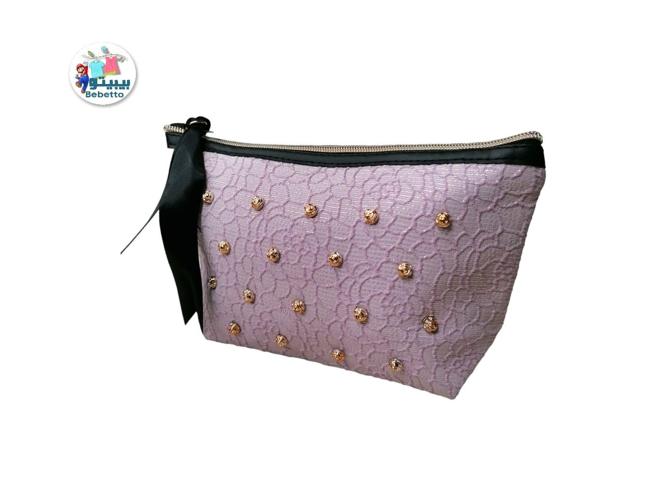 1pc Rose Pattern Zippered Makeup Bag -Z42 \ E0212707 - Image 1