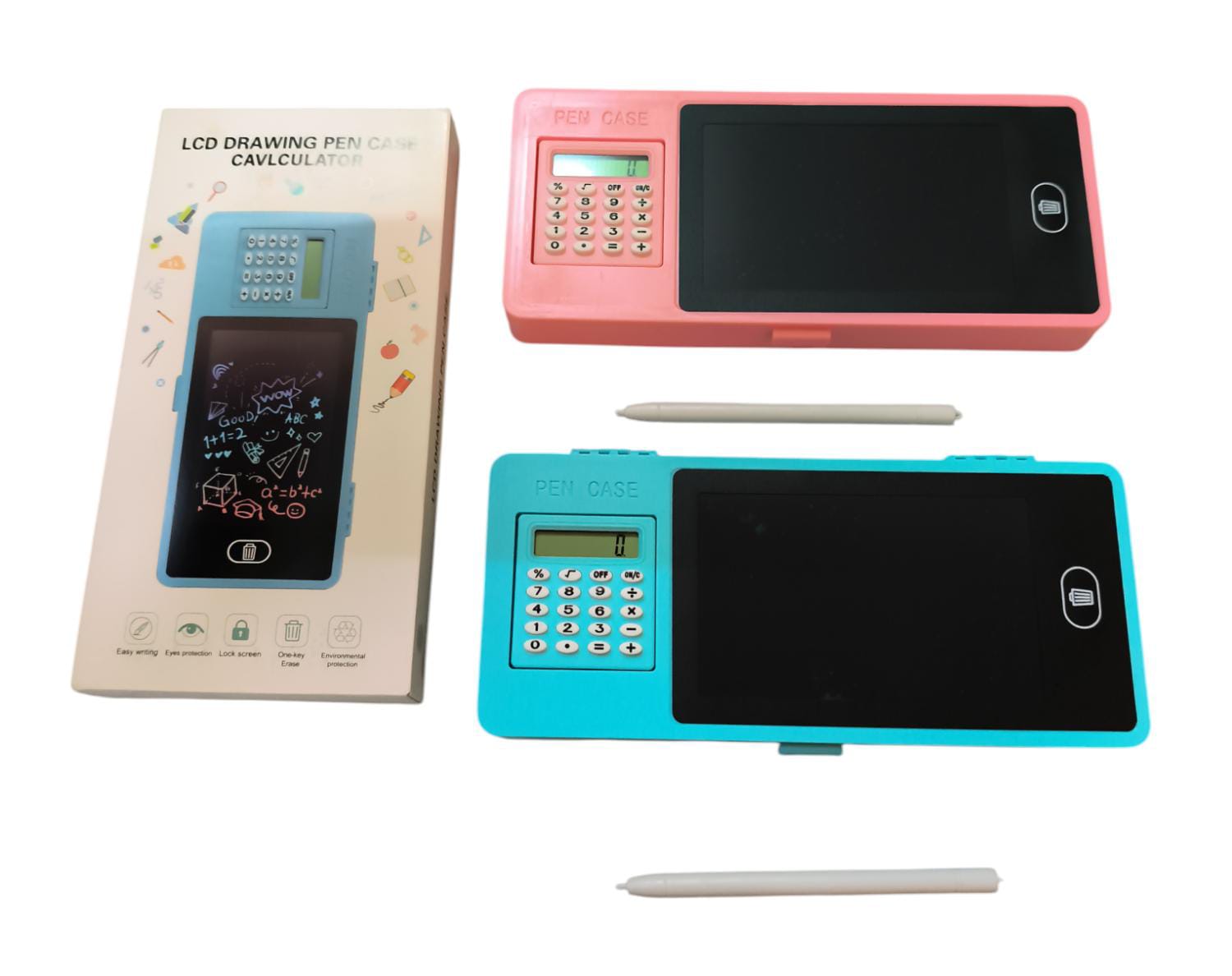 Multifunctional LCD writing tablet pencil case with a built-in calculator C10 \ 6191514654460 - Image 1