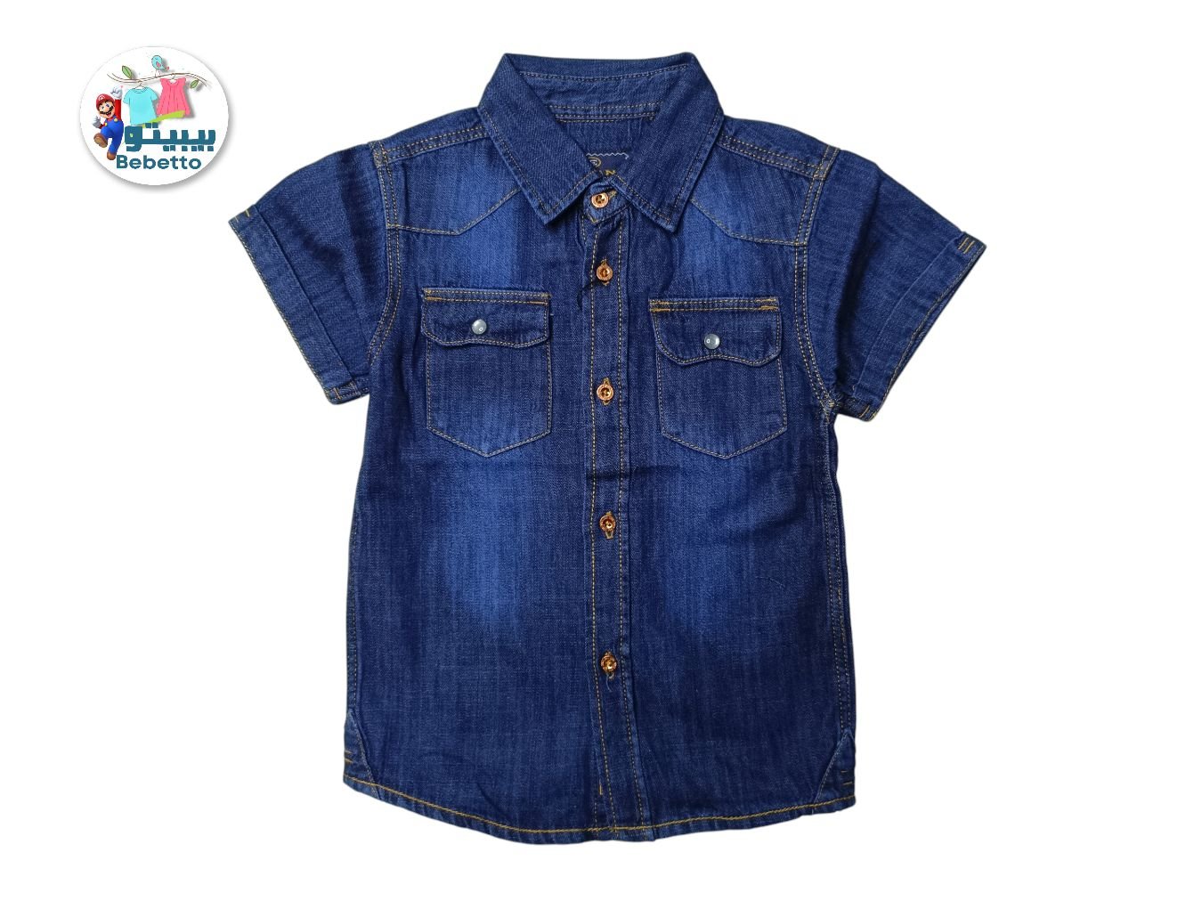 BOYS JEANS SHIRT 100C \ F417857 - Image 1