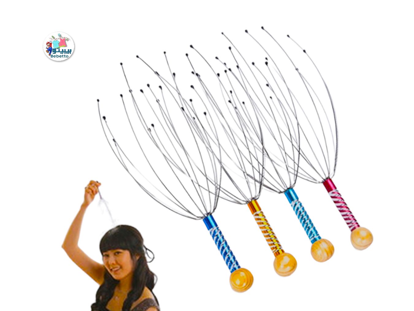 Octopus Head Massager Scratching Scalp Relaxation Relief Body Massager Scratcher Relieves Tension Health Care Tools Random -D23 \ D020362 - صورة 1