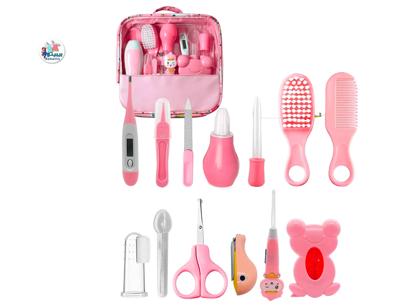 Baby Care Set 13Piece Nail Care Set Baby Care Accessories Baby First Equipment Newborn Includes Thermometer Nasal Aspirator Comb Nail Scissors -B18 \ D12291005 - Image 1