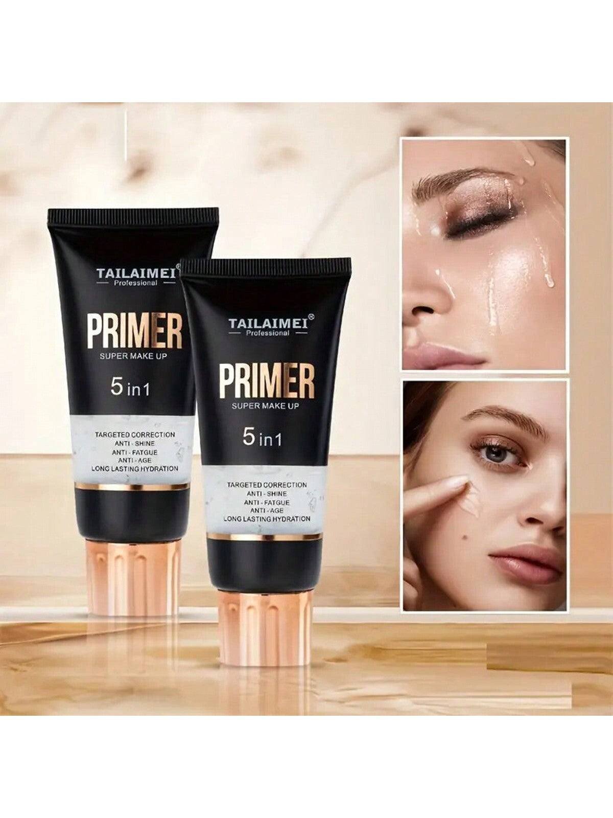 Tailaimei 5 In 1 Poreless Primer Super Make Up Oil Control Smooth Long Lasting Protect Skin Face Base Foundation Makeup Primer F42 \ 6905624122289 - Image 4