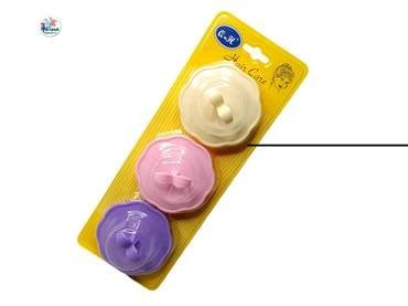 Scalp Shampoo Brush Scrubber Helps Remove Dandruff Promotes Hair Growth Head Massager Brush 3Pcs F34 \ E705402 - صورة 2