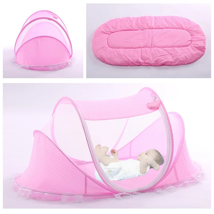 Portable Folding Baby Travel Bed Crib Netting Kids Cots Newborn Foldable Sleeping Bed Mosquito Net Play Tent House 1750B \ 21539 - Image 15