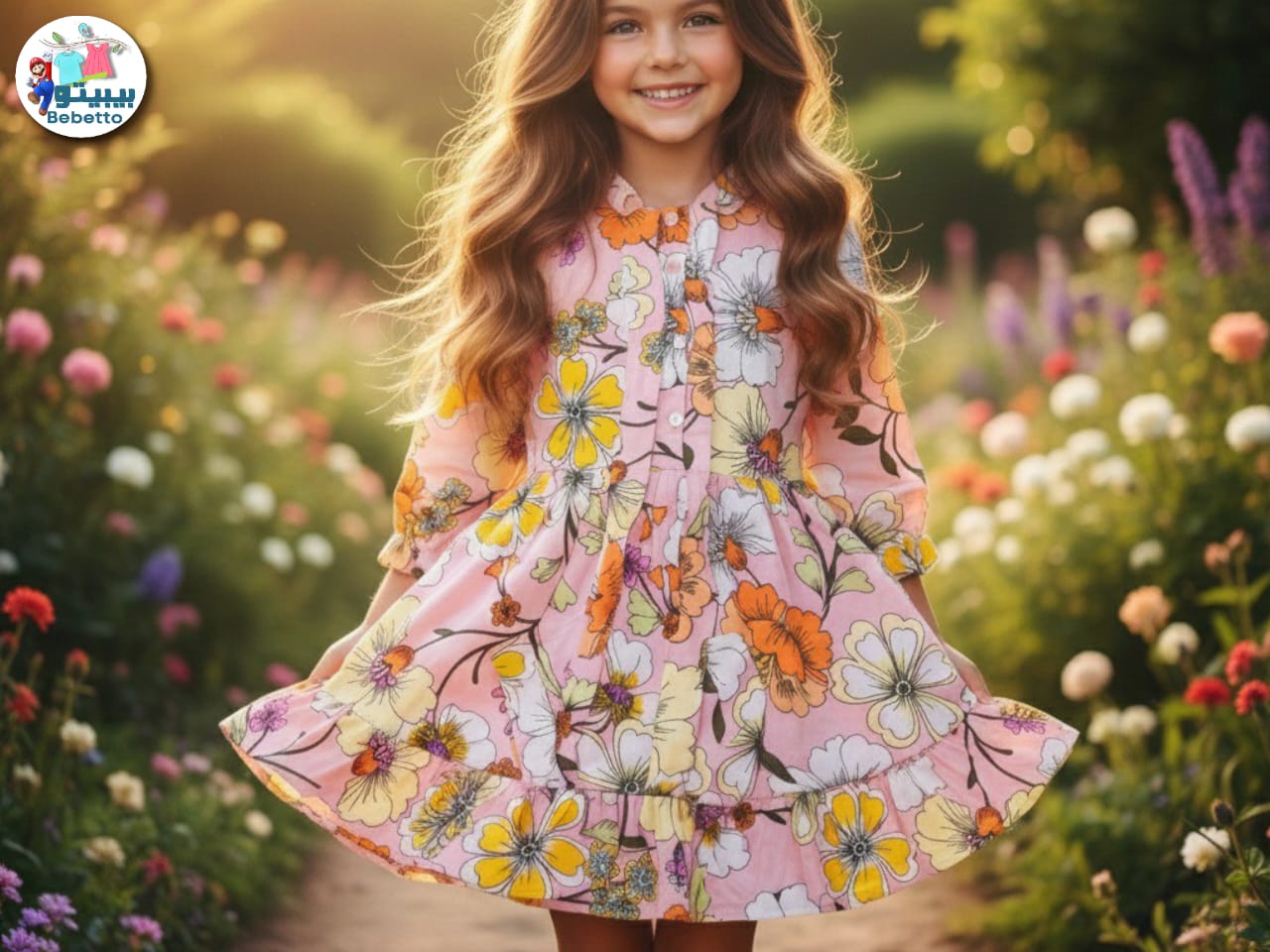 Bebetto floral high-low dress 900D \ E1229773 - Image 1