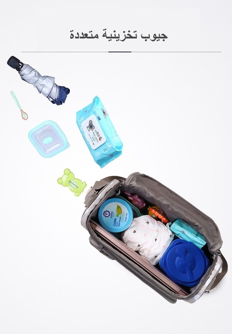 Mummy Diaper Bag Suits Large Capacity Travel Maternity Bags for Baby Women Nappy Storage Organizer Handbags Mom Hand Totes -Z57 \ A126563 - صورة 4