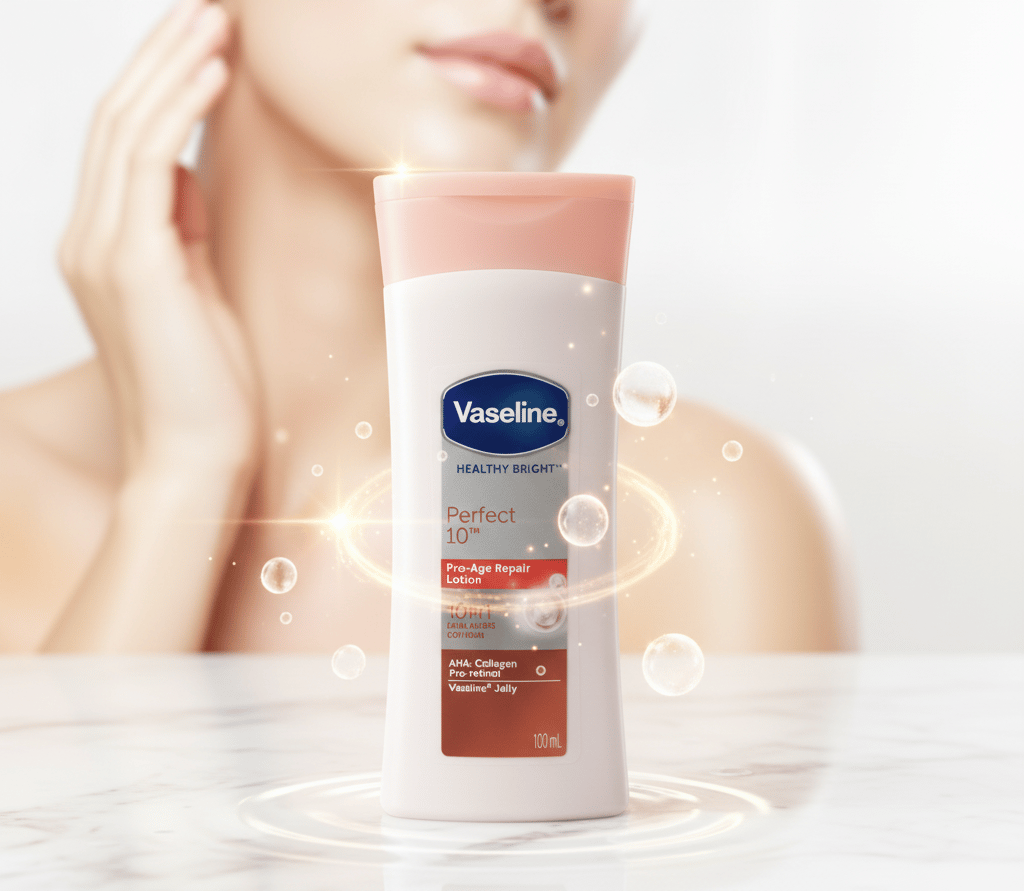 Vaseline Healthy Bright Perfect 10 Pro-Age Repair Lotion 100ml. A41 \ 8999999024772 - Image 1