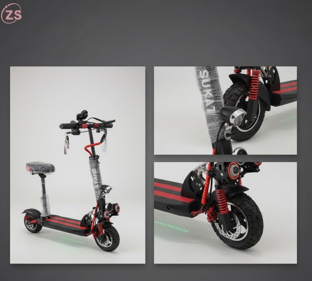  ZS Sukat electric scooter, likely the Winner Sky Pro or Pro Max model, with several key features Z32 \ F989417 - Image 2