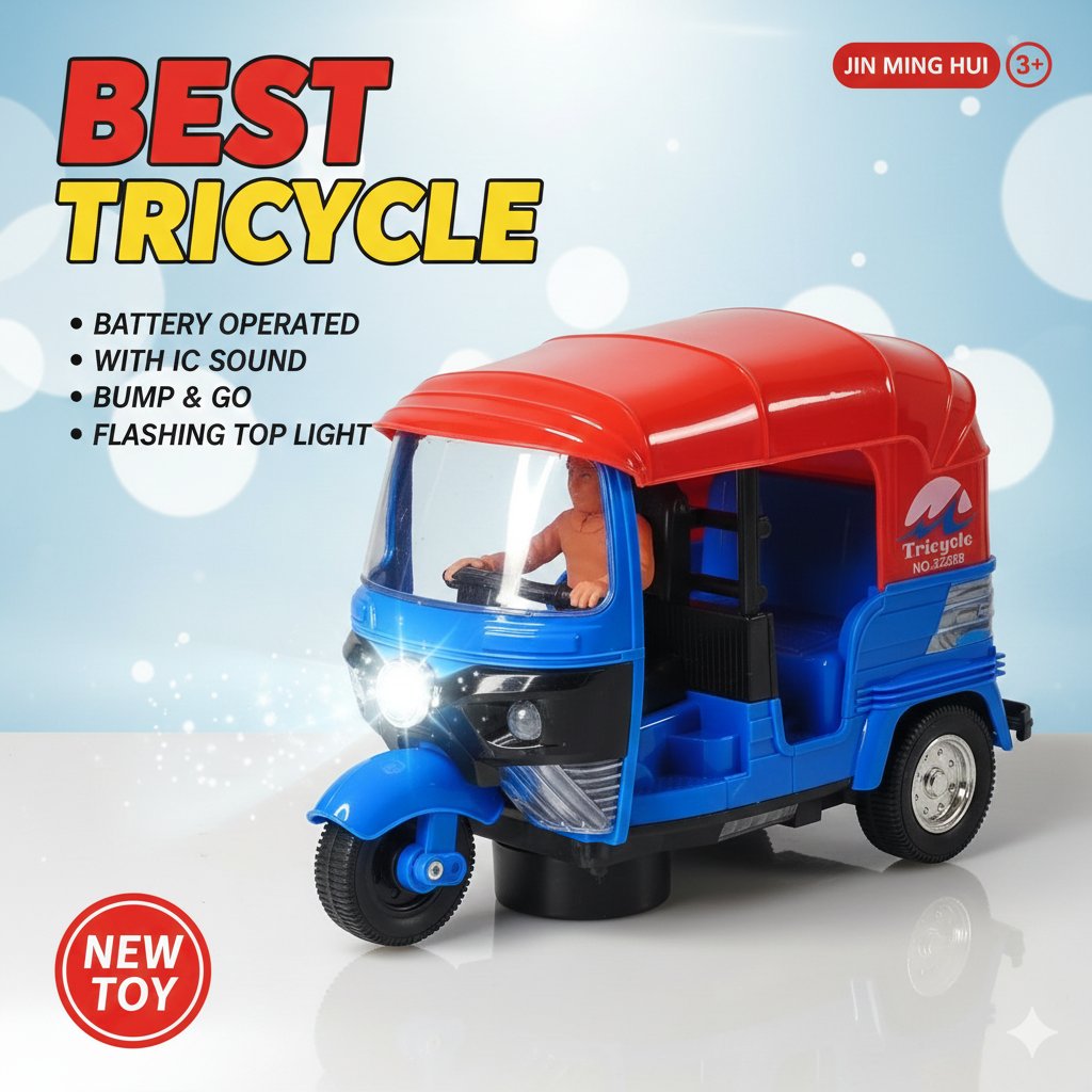 Jin Ming Hui battery-operated auto rickshaw toy F30 \ G011520 - Image 4