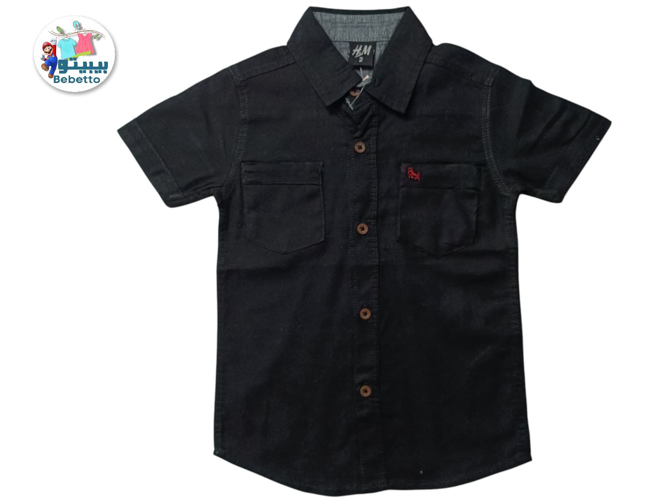 BOYS COTTON SHIRT 100B \ F0315682 - Image 1