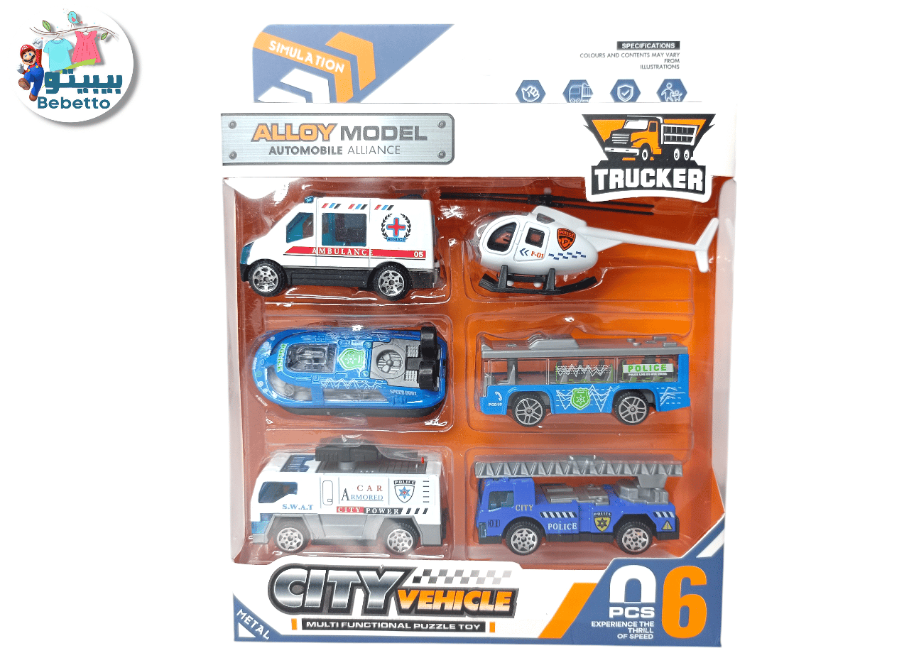 Alloy fire truck model,engineering vehicle ambulance Тоу C28 \ F810428 - Image 1